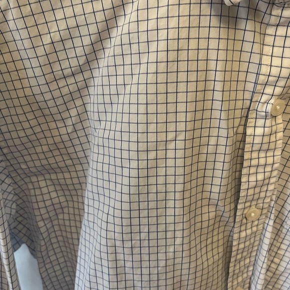 JCrew white/navy button down - Picture 3 of 3